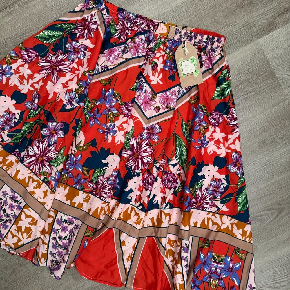 Flint‎ & Moss Floral Print Skirt